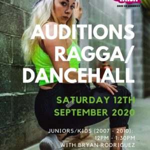 Audities Ragga/dancehall crews! zaterdag 12/09/2020